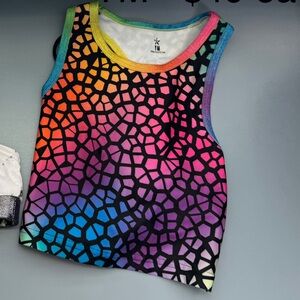 Kids Star-Embellished Black and White Shorts